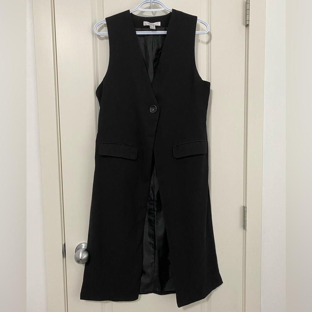 Long Black Vest